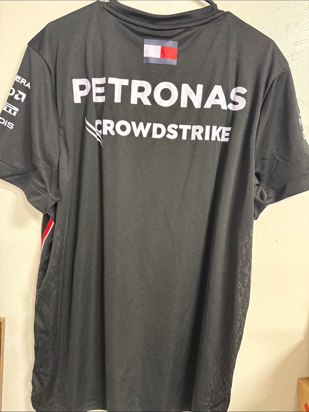 Mercedes AMG Petronas Black Team Shirt with Red & White Accents XL - Picture 4 of 4